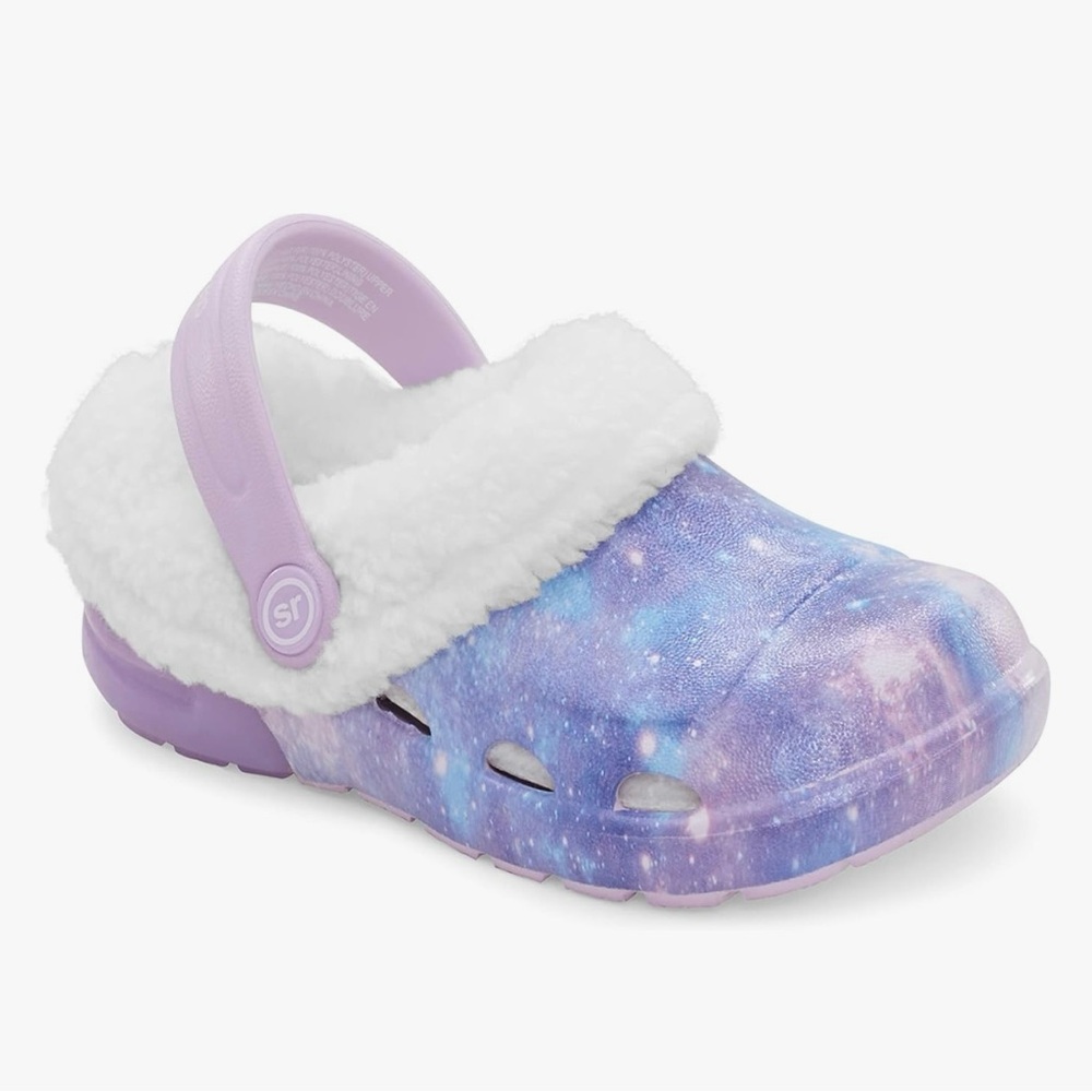Strite Rite Lit up Fuzzy Lined Clogs 7M